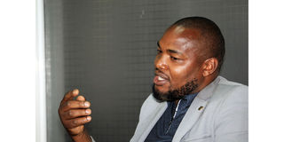 Former Equity Bank Volleyball Team Captain and middle blocker Bernard Thuo