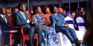 ODM leader Raila Odinga with his running mate Martha Karua
