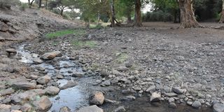 A drying River Isiolo.