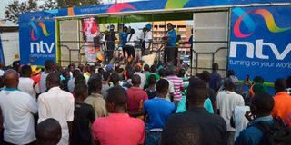NTV crew during a road show.