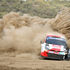 Japan’s Takamoto Katsuta navigated by Aaron Johnson racing on a Toyota Yaris