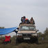 Rally fan follows action at Kedong stage