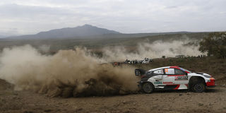 Great Britain’s Elfyn Evans Navigated by Scott Martin