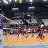 Malkia Strikers captain Mercy Moim spikes the ball during their friendly match against Osasco