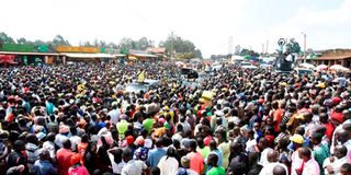 A Kenya Kwanza campaign rally
