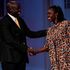 UDA running mate Rigathi Gachagua with his Azimio la Umoja counterpart Martha Karua.