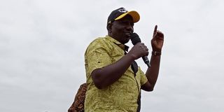 William Ruto campaigns in Kirinyaga