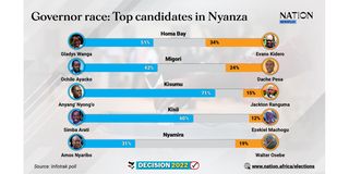 nyanza kisumu migori nyamira kisii opinion pol governors