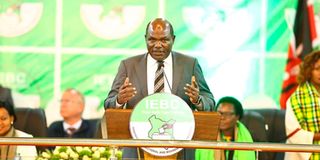 IEBC Chairman Wafula Chebukati