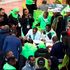 Observers and party agents compare notes at the Independent Electoral and Boundaries Commission’s desk, Bomas of Kenya.