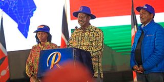 Azimio la Umoja presidential candidate Raila Odinga
