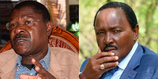 Bungoma Senator-elect Moses Wetang'ula and Wiper leader Kalonzo Musyoka