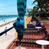 Tourists enjoy the sunshine at Bamburi Beach Hotel 