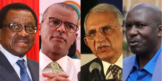 Senior Counsels James Orengo, Philip Murgor, Pheroze Nowrojee and Okongo Omogeni.