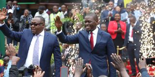Governor Johnson Sakaja, deputy James Muchiri Njoroge