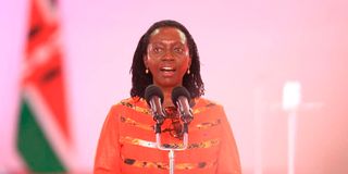 Azimio la Umoja One Kenya presidential running mate Martha Karua.