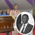 Police officers carry the casket bearing the remains of their departed colleague Charlton Murithi