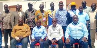 Peter Abrahams Loki- Kotido Municipality MP who led Uganda IGAD delegation with Turkana leadership, lead by Governor Lomorukai