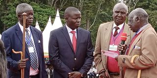 Nandi Council of Elders with Governor Stephen Sang (in black suit and red tie)