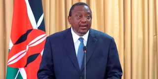 Former President Uhuru Kenyatta.