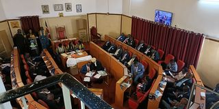 Nandi County assembly members at Wednesday September 21, 2022 swearing-in