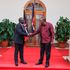President William Ruto (left) and former President Uhuru Kenyatta at  State House, Nairobi