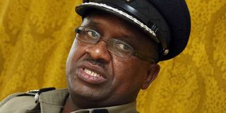 Japhet Koome, commandant of the National Police Service College, Kiganjo.
