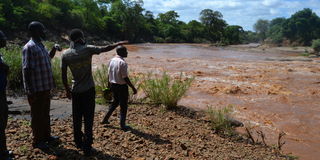 Kathita River near Marimanti town