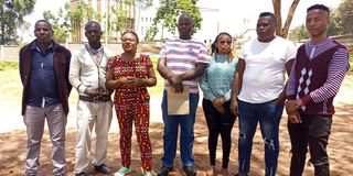 Members of Youth Coalition for Development umbrella in Trans Nzoia county want jobs in county government
