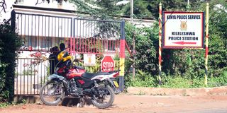 Kileleshwa police station in Nairobi where some of the arrested police officers are being held.