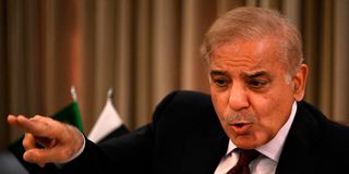 Pakistani Prime Minister Shehbaz Sharif