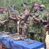 Rift Valley Regional Commissioner Maalim Mohamed (third right) with other security chiefs when he toured the volatile Tot