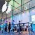 People visit an Apple store in Shanghai