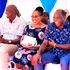 Tana River Governor Dhadho Godhana (right) with Kilifi Governor Gideon Mung'aro