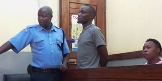 Brian Wafula Barasa who was arraigned before a Kitale court on Friday October 28 and charged with killing his mother
