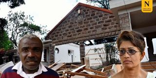 Zachary Baraza of Siuma Auctioneers property westlands demolished