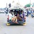 Passengers in an overloaded Toyota Probox operating on the Rongo-Homa Bay highway.
