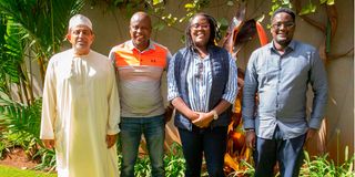 Eala MPs Suleiman Shabal, Kanini Kega, Winnie Odinga and Kennedy Musyoka.