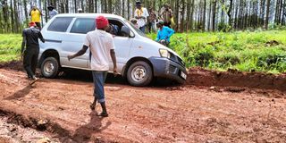 Car stuck
