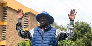 Azimio La Umoja One Kenya Coalition Party leader Raila Odinga.