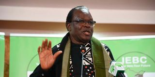 IEBC Commissioner Justus Nyang’aya