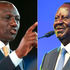 President William Ruto (left) and Azimio la Umoja leader Raila Odinga