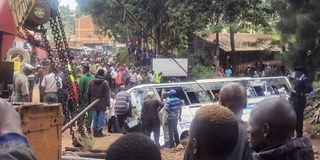 modern coast Accident bus plunges into river kisii