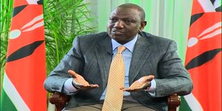 President William Ruto during a Media Engagement session at State House, Nairobi