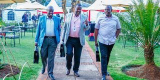 President William Ruto, Deputy President Rigathi Gachagua and Prime Cabinet Minister Musalia Mudavadi