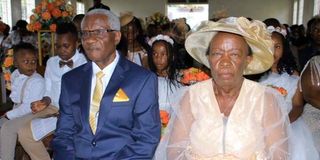 Retired Reverend Canon David Kinyanjui Macharia (left) and his wife Rosemary Mugure Kinyanjui