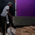 The lid of the coffin in which the body of Mr Joseph Gathogo was found in a house at Ihururu in Nyeri County