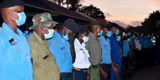 Members of the uniformed and disciplined forces.
