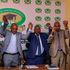 Kenya Union of Post Primary Education Teachers (Kuppet) Secretary General Mr Akelo Misori (Centre) 