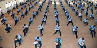 KCSE exam candidates